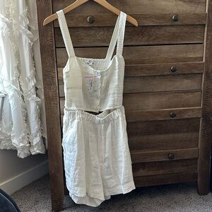 NWT Madewell Modular Linen Romper